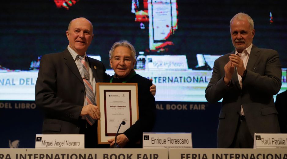 Florescano dijo recibir con humildad este premio que representa un modelo de laboriosidad, creatividad y amor por los libros. EL INFORMADOR / F. Atilano