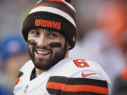 Es difícil traer alegría a la vida de un aficionado de los Browns de Cleveland pero está semana Mayfield cumplió con la tarea. AP