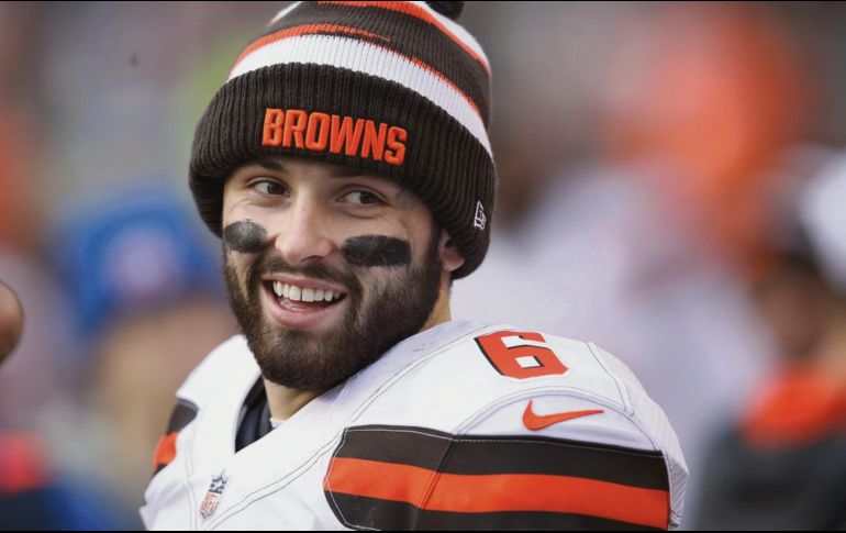 Es difícil traer alegría a la vida de un aficionado de los Browns de Cleveland pero está semana Mayfield cumplió con la tarea. AP