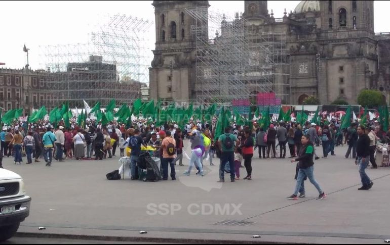 Todas las movilizaciones se prevé que se reúnan en el Zócalo pasado el mediodía. TWITTER / @OVIALCDMX