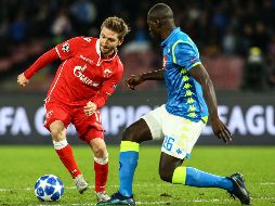 El Napoli tratará de sellar su boleto a octavos de final la próxima jornada cuando visiten al Liverpool. AFP/C. Hermann