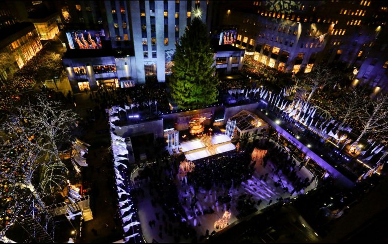 Aspectos generales previos al encendido del Árbol. EFE/J. Szenes