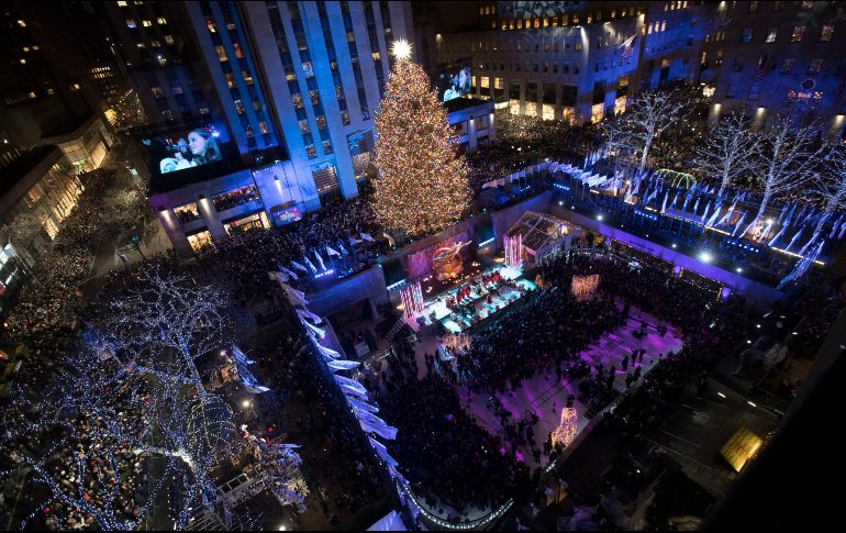 La primera ceremonia formal del encendido de las luces se desarrolló en 1933. AP/M. Altaffer