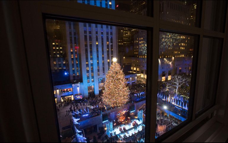 La primera ceremonia formal del encendido de las luces se desarrolló en 1933. AP/M. Altaffer