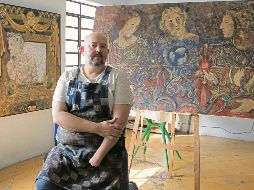 El pintor español vino a México a estudiar los murales del Instituto Cultural Cabañas. EL INFORMADOR / A. Camacho