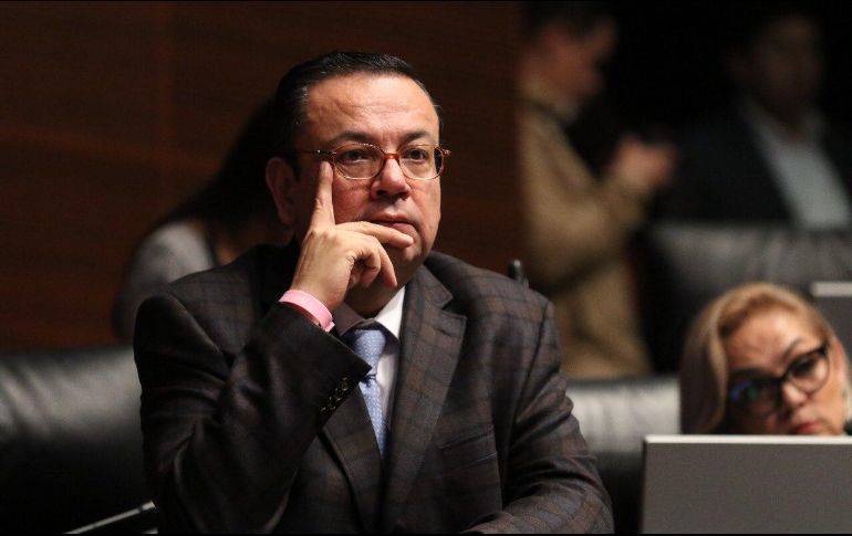 Germán Martínez Cázares, en tribuna planteó el reto que enfrentará en la dirección del Instituto Mexicano del Seguro Social (IMSS). TWITTER / @LuciaMezaGzm