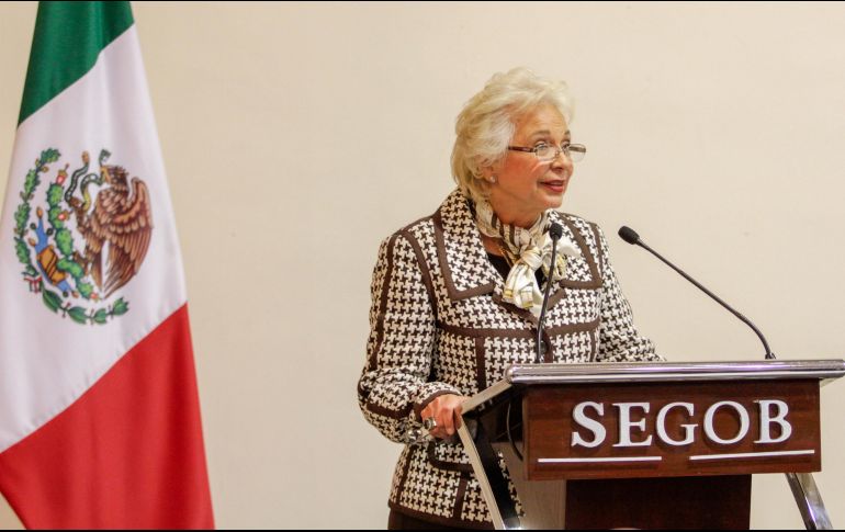 La futura secretaria de Gobernación recibirá a Felipe VI en el Hangar Presidencial. NTX/A. Rodríguez