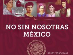 El vocero de AMLO defendió el diseño argumentando que los símbolos son símbolos, más que personas, no tienen género, al tiempo que afirmó que cada año estará dedicado a un personaje histórico, y algunos de ellos serán mujeres. TWITTER / @YndiraSandoval