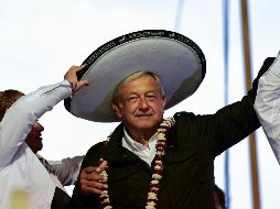 ''Hoy iniciamos la cuarta transformación hacia un México más justo, más igualitario, más democrático, donde todas y todos cabemos'', destaca. AFP / ARCHIVO