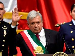 Esta mañana, López Obrador toma protesta como nuevo Presidente de México. AFP/ E. Estrella