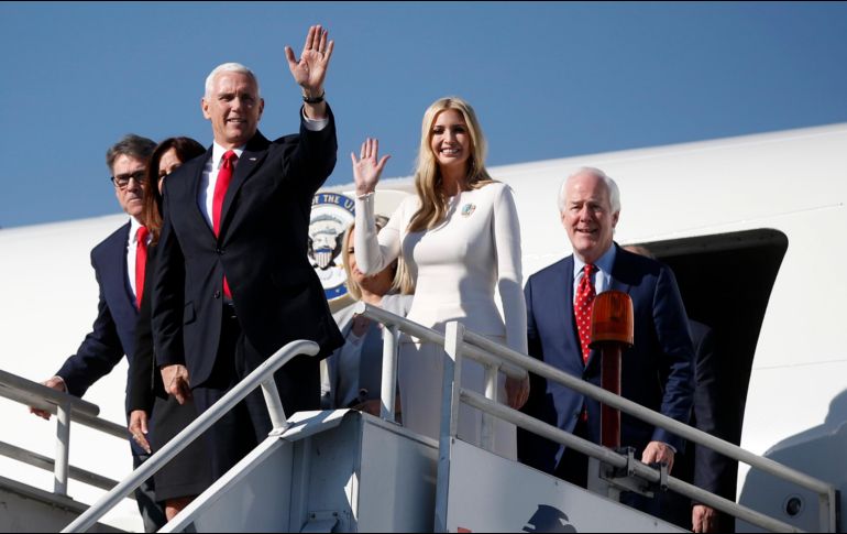 La delegación estadounidense que acudió a la toma de protesta de López Obrador este sábado incluyó al vicepresidente Mike Pence, y la hija del mandatario, Ivanka Trump. AP / A. Vázquez