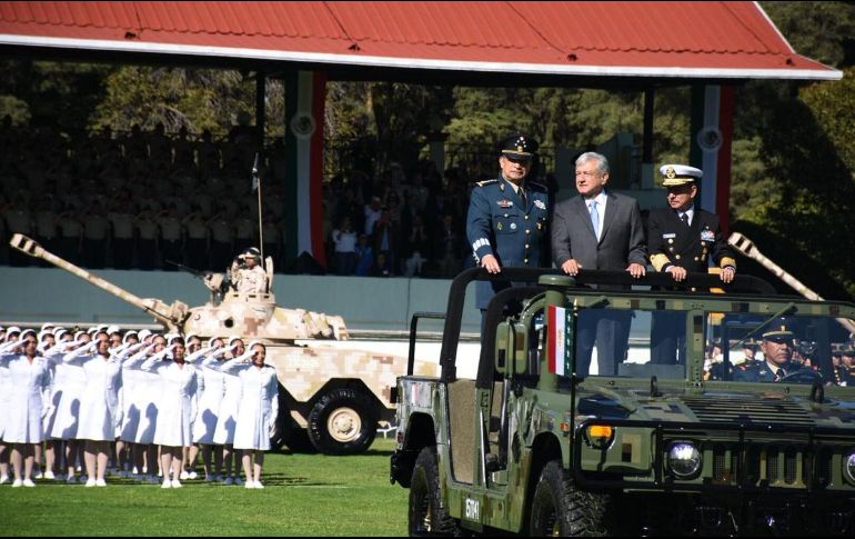 López Obrador afirma “se va a seguir consolidando, se va fortalecer porque van ayudar en la tarea de seguridad pública”. TWITTER / @Luis_C_Sandoval