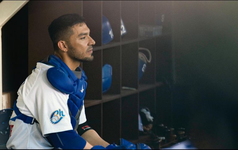 El rostro de Gabriel Gutiérrez lo dice todo, luego de que los Charros dejaran escapar la serie ante los Tomateros de Culiacán. CHARROS DE JALISCO