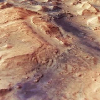 La ESA muestra imagen de actividad material en Marte