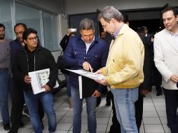 Moctezuma recorrió las nuevas instalaciones de la secretaría ayer domingo. TWITTER / @SEP_mx