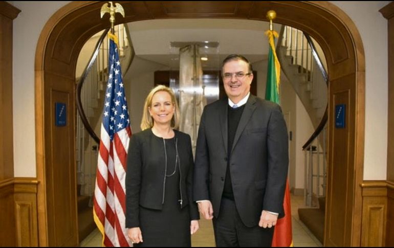 Es la primera visita de trabajo de Marcelo Ebrard como canciller en funciones. NOTIMEX