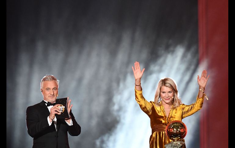 Hegerberg ganó en 2018 la Champions femenina y la Liga francesa. AFP/ARCHIVO