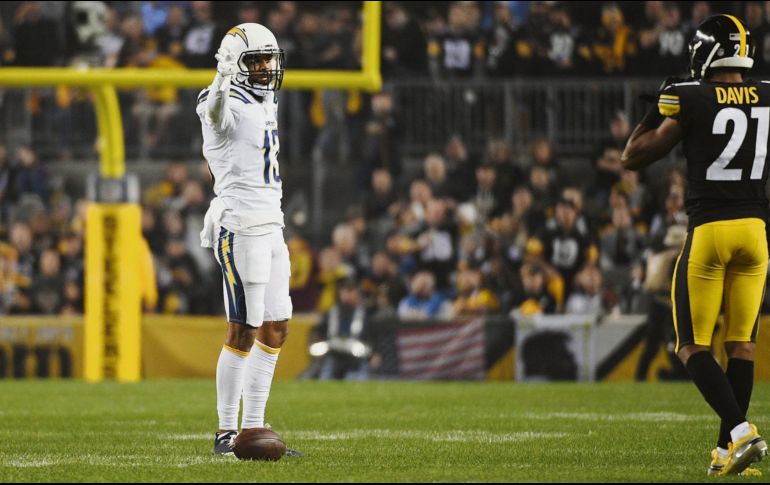 El receptor de los Cargadores de San Diego no dejo ir una sola bola y eso se tradujo en puntos para su equipo.