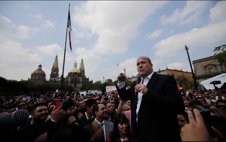 Enrique Alfaro, quien ayer tomó las riendas del Estado, dio un mensaje sobre lo que será su Gobierno en el naciente sexenio. EL INFORMADOR/F. Atilano