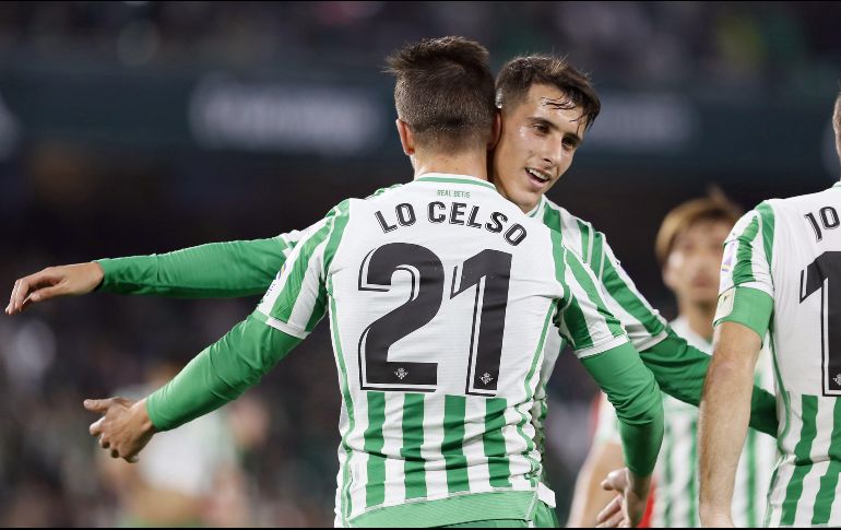 Giovani Lo Celso. Marcó uno de los goles de la victoria del equipo bético. EFE/J. Vidal
