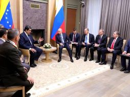 El presidente Nicolás Maduro también consiguió apoyo de Putin contralas sanciones de Estados Unidos. TWITTER/NicolasMaduro