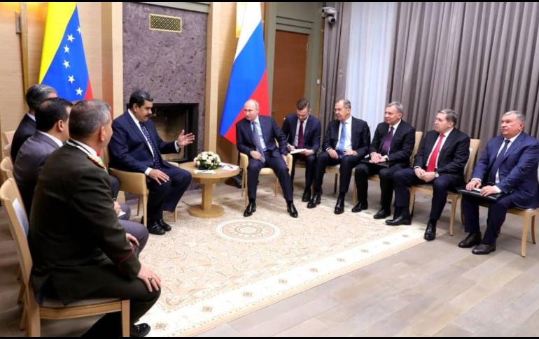 El presidente Nicolás Maduro también consiguió apoyo de Putin contralas sanciones de Estados Unidos. TWITTER/NicolasMaduro