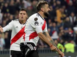 Pratto anotó el gol del empate para River al 68'. EFE/J. Martín