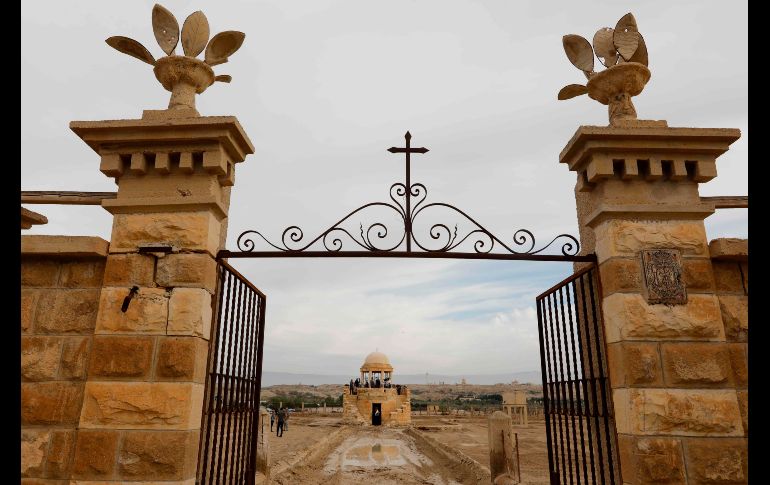 Aspecto del monasterio franciscano. Esta área de Qasr al Yahud, a unos 10 kilómetros al este de Jericó, es parte del peregrinaje cristiano en Tierra Santa junto a la iglesia de la Natividad en la ciudad cisjordana de Belén y la basílica del Santo Sepulcro en Jerusalén.