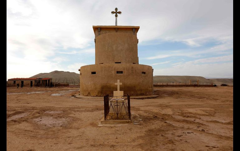El exterior del templo etíope.
