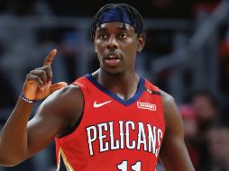 Ante la lesión de Anthony Davis, Jrue Holiday fue la figura de los Pelicans en Detroit. AP / P. Sancya