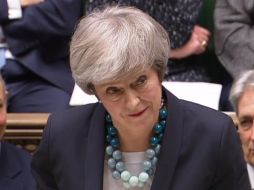 Todas las señales apuntaban a una gran derrota para la primera ministra en la votación prevista para el martes. AFP / PRU