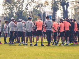 El cuadro de Coapa realiza trabajo ligero y este martes hará uno con mayor intensidad y afinará la cuestión táctica para el choque ante los cementeros. TWITTER / @ClubAmerica