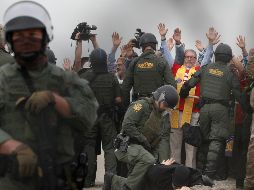 Más de 300 personas participaron en la manifestación, en el parque estatal Border Field de San Diego. AP/R. Blackwell