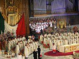 En la homilía de la misa se destacó la fortaleza que brinda la Virgen de Guadalupe a los mexicanos. NOTIMEX/G. Granados