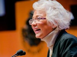 En conferencia de prensa, la funcionaria federal indica que con ese plan se prevé acelerar cualquier trámite para que los migrantes regresen a sus hogares . TWITTER/ @M_OlgaSCordero