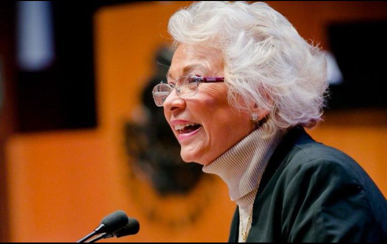 En conferencia de prensa, la funcionaria federal indica que con ese plan se prevé acelerar cualquier trámite para que los migrantes regresen a sus hogares . TWITTER/ @M_OlgaSCordero