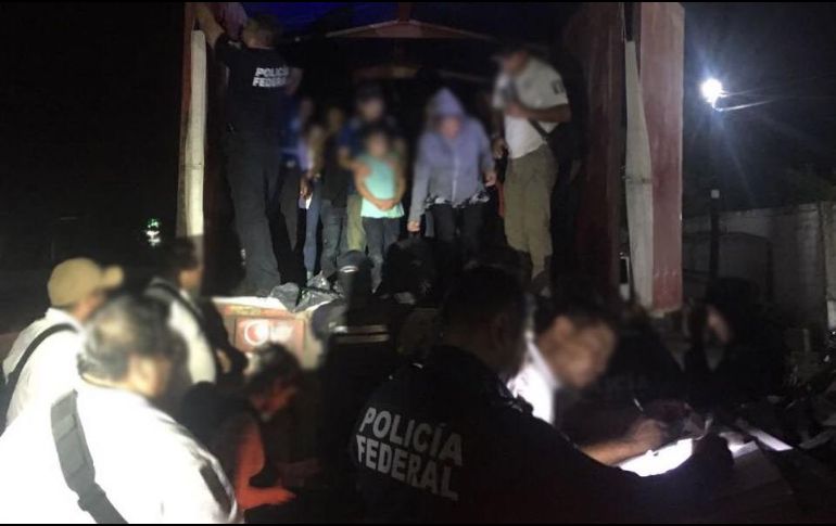 Los migrantes revelaron que buscaban llegar a la frontera norte de México. TWITTER/@MMMesoamericano