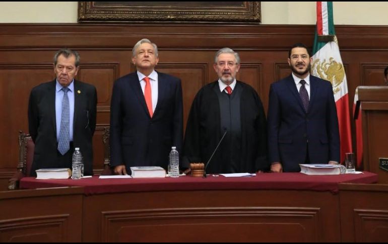 María Aguilar expuso que el Poder Judicial no es ajeno a la demanda de un mejor servicio público. TWITTER / @SCJN