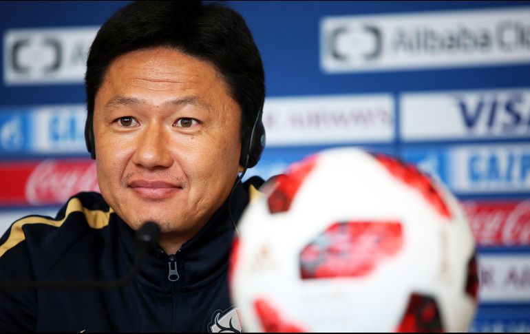 ''El Guadalajara es un equipo fuerte, tiene jugadores rápidos. Es un equipo muy táctico. Les hemos analizado y estamos diseñando nuestros planteamientos para mañana'', explicó Oiwa. EFE / M. Khaled