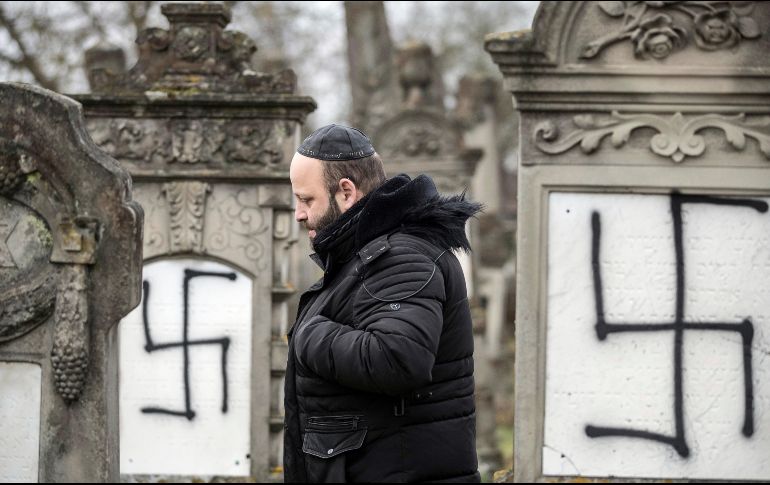 La profanación fue descubierta el martes, horas antes de que un hombre abriera fuego en un mercado navideño en Estrasburgo. AP / J. F. Badias