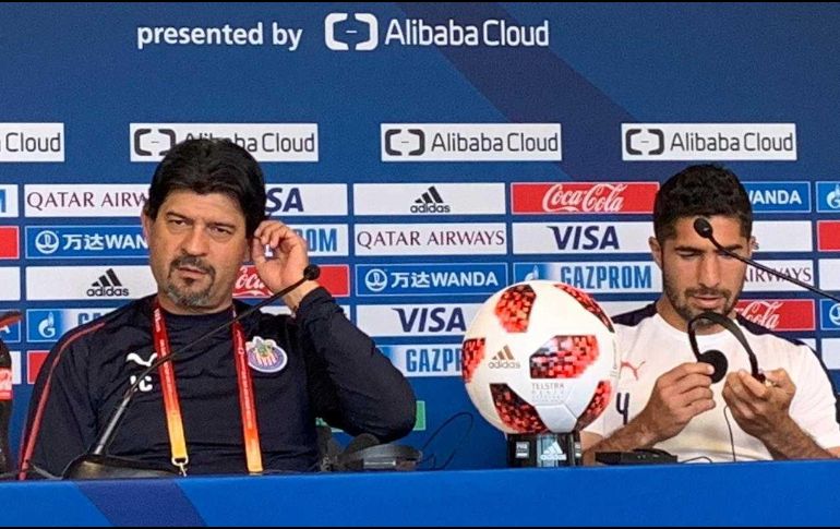 José Cardozo y Jair Pereira en la rueda de prensa. EL INFORMADOR/G. Tamayo