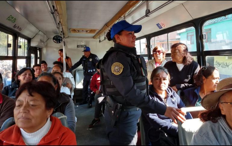 El operativo se extenderá a más rutas del transporte público. NTX/ ESPECIAL