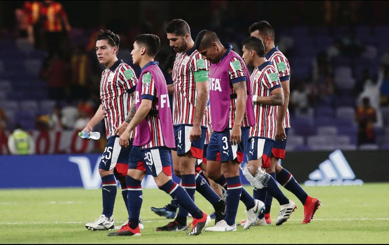 Al término del encuentro ante el Kashima, los jugadores del Rebaño no sabían dónde meter sus rostros por la derrota y decepción. MEXSPORT
