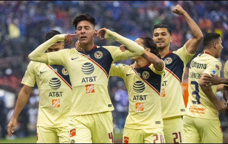 Edson Álvarez marcó el doblete que le dio el triunfo a las Águilas. MEXSPORT / D. Leah