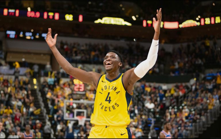 Victor Oladipo fue el líder anotador de los Pacers al aportar 26 puntos para el triunfo de su equipo sobre los Knicks. AFP