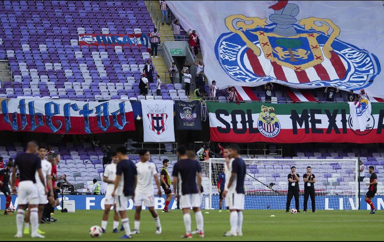De casi dos mil aficionados que estuvieron en su debut en el Mundial de Clubes, este día no fueron ni la mitad para ver el duelo ante el Espérance. EFE / M. Khaled