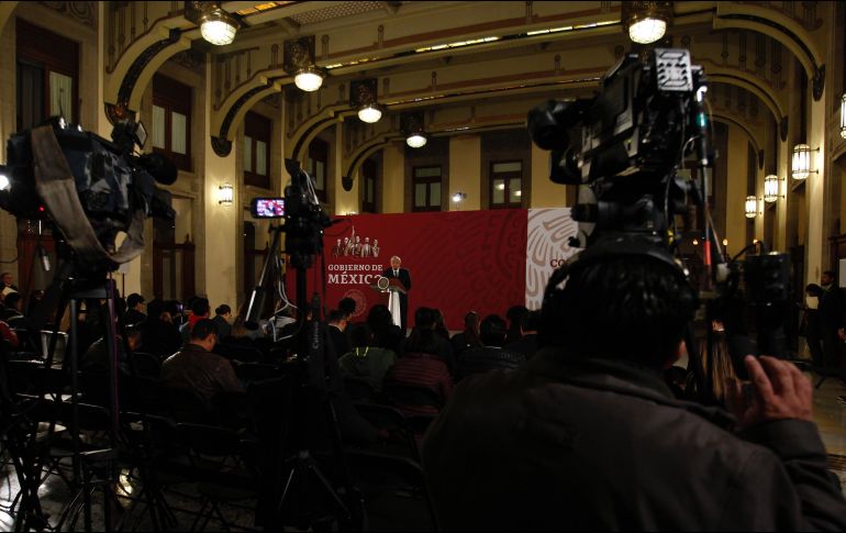 El Presidente Andrés Manuel López Obrador afirma que en su administración se acabó el espionaje telefónico. NTX / O. Ramírez