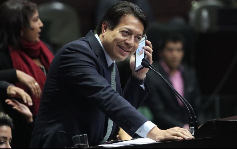 Mario Delgado expuso que la iniciativa de Guardia Nacional ha seguido su curso normal. SUN/A. Ojeda