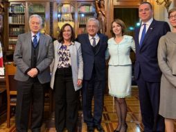 López Obrador platicó con el embajador de Canadá en México, Pierre Alaire, así como directivos de la empresa canadiense. TWITTER/@lopezobrador_