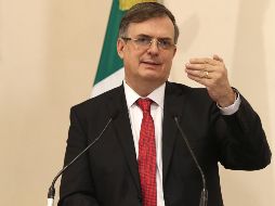 Ebrard participó en la presentación de la nueva política migratoria mexicana en la Secretaría de Gobernación. SUN/C. Mejía